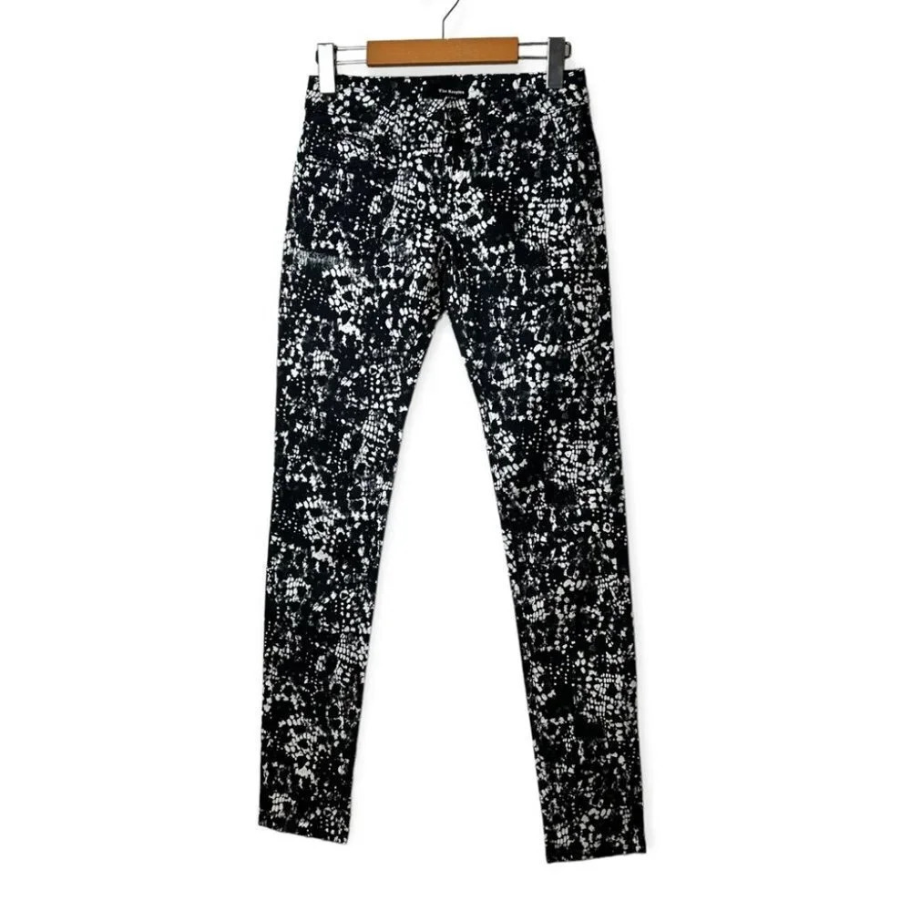 The Kooples  Skin Black and White Abstract Skull Print